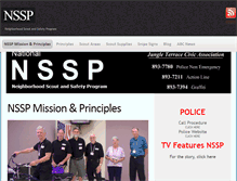 Tablet Screenshot of nssp.us